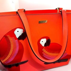 Kate Spade parrot bag and wallet